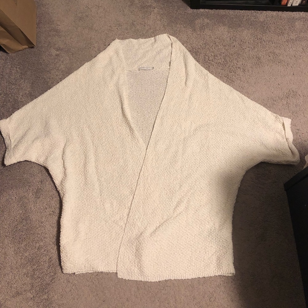 Talula white wrap sweater/cardi